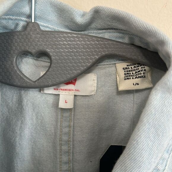 NWT Levi’s Denim Knot Front Top size Large - Picture 4 of 6